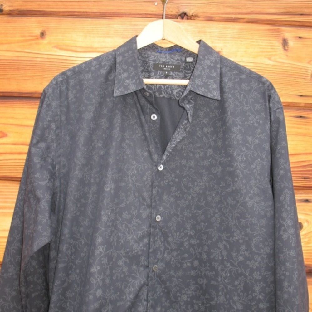 Ted Baker London Black Floral Shirt